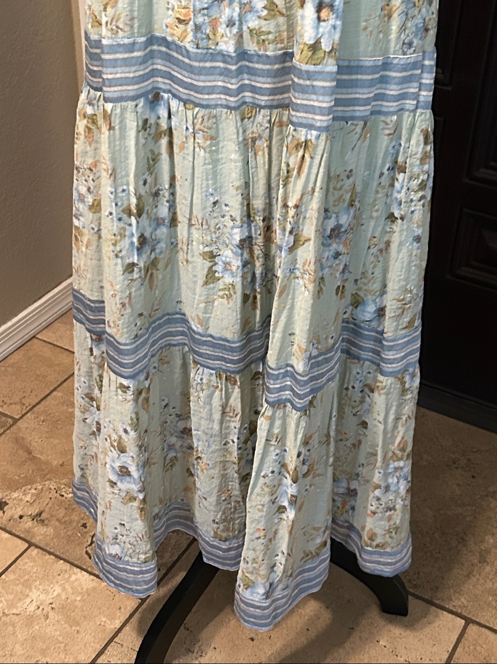 Cottagecore Floral Whimsy Maxi Dress - Picture 4 of 9